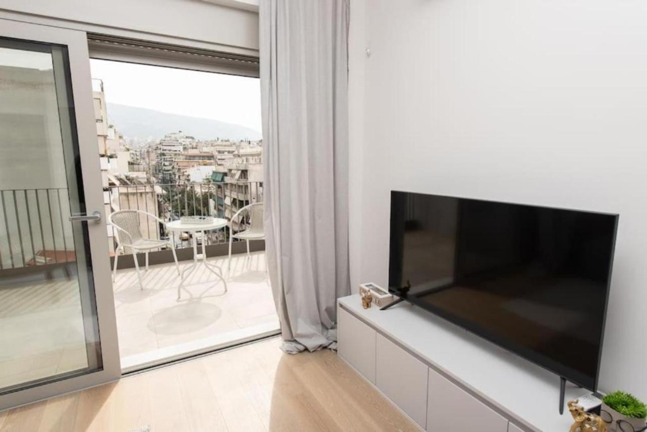 Brand-New Flat With A City View Афины Экстерьер фото